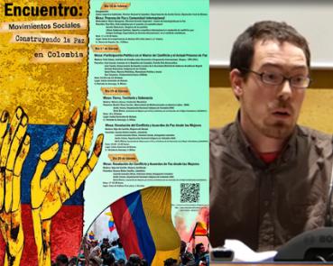 Ayem Oskoz "La paz no solo es ausencia de violencia. Sin justicia y dignidad la paz nunca llegará a Colombia"